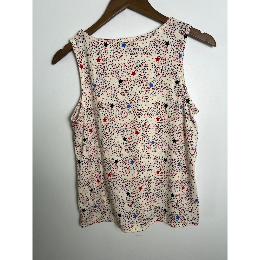 Freshman 1996 Wm Med Stars Tank Top Red White Blue Patriotic Americana 4th July - Picture 4 of 5